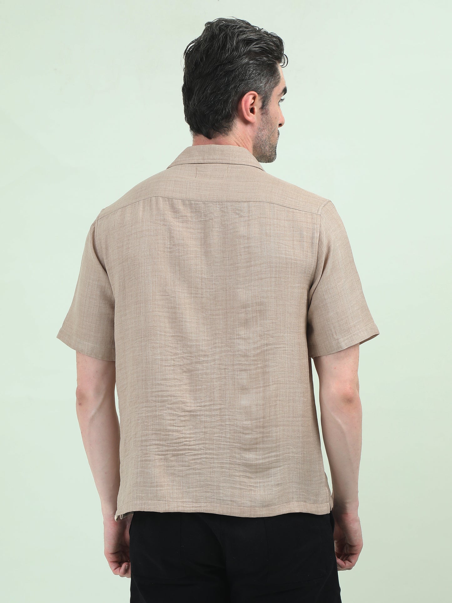 Linen Half-Sleeve Shirt