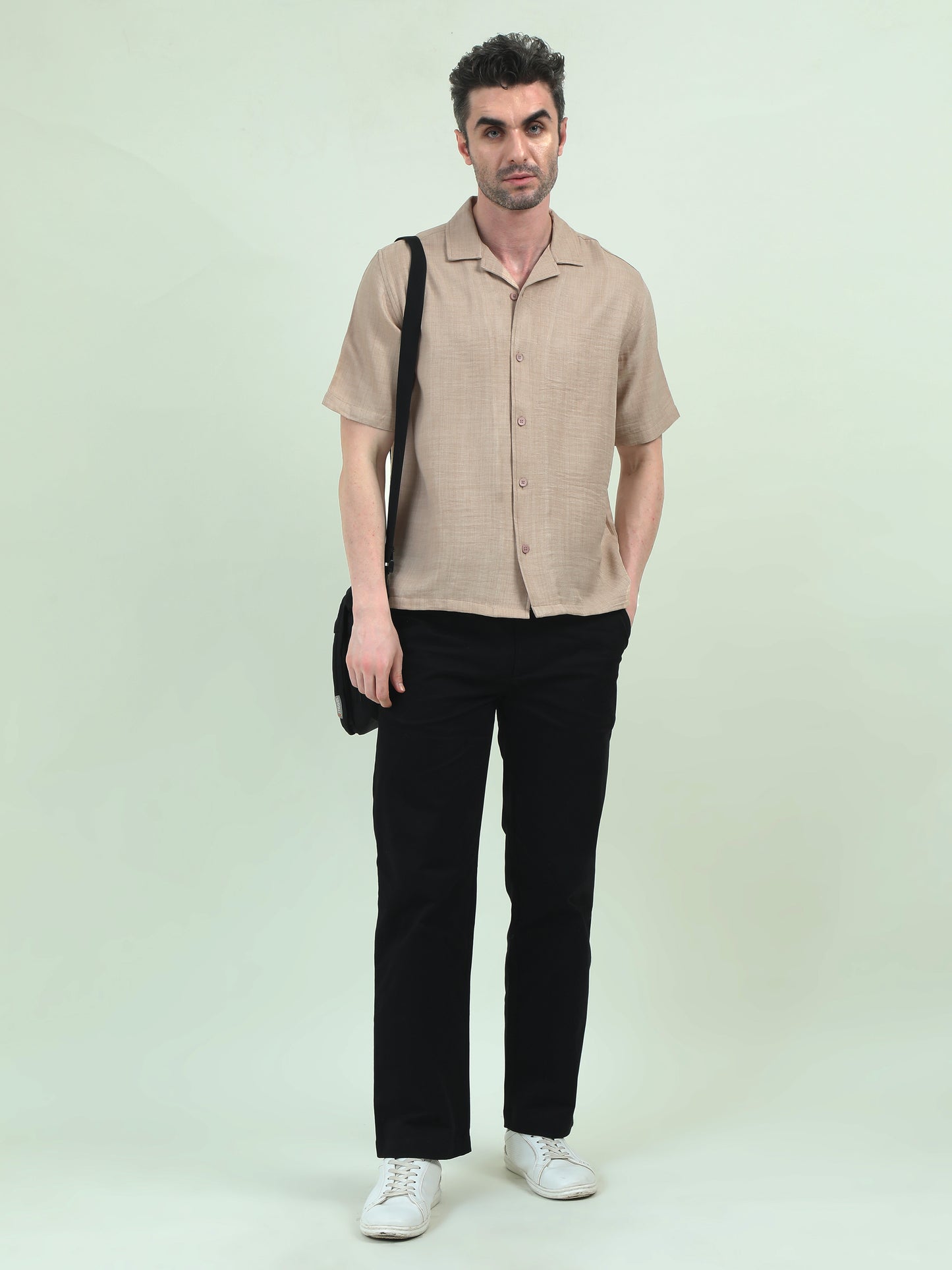 Linen Half-Sleeve Shirt