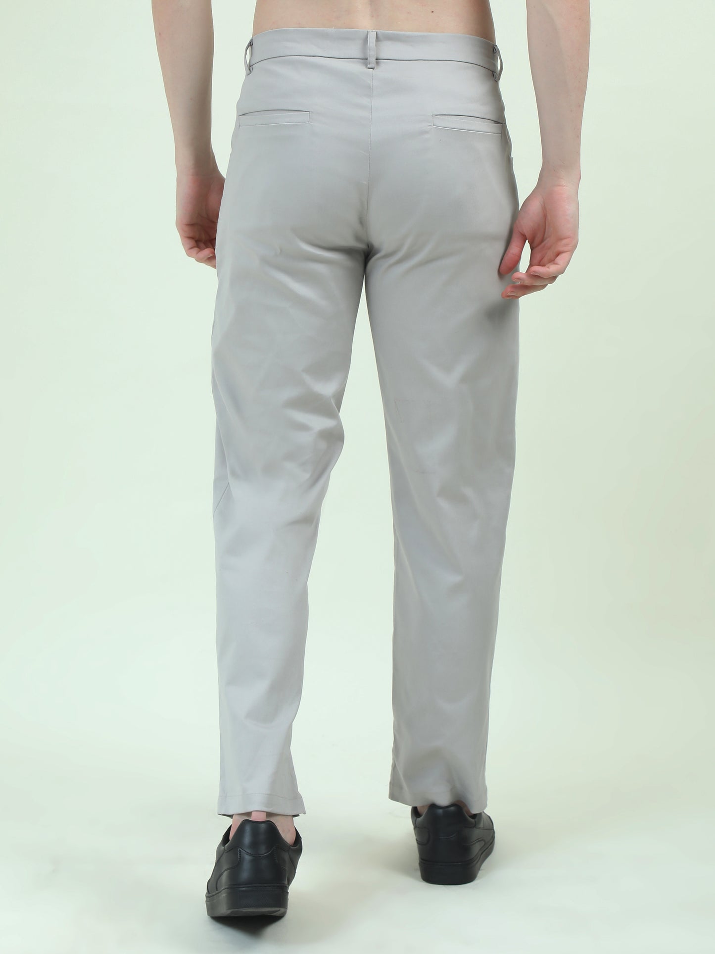 Slit Cut Grey Pants