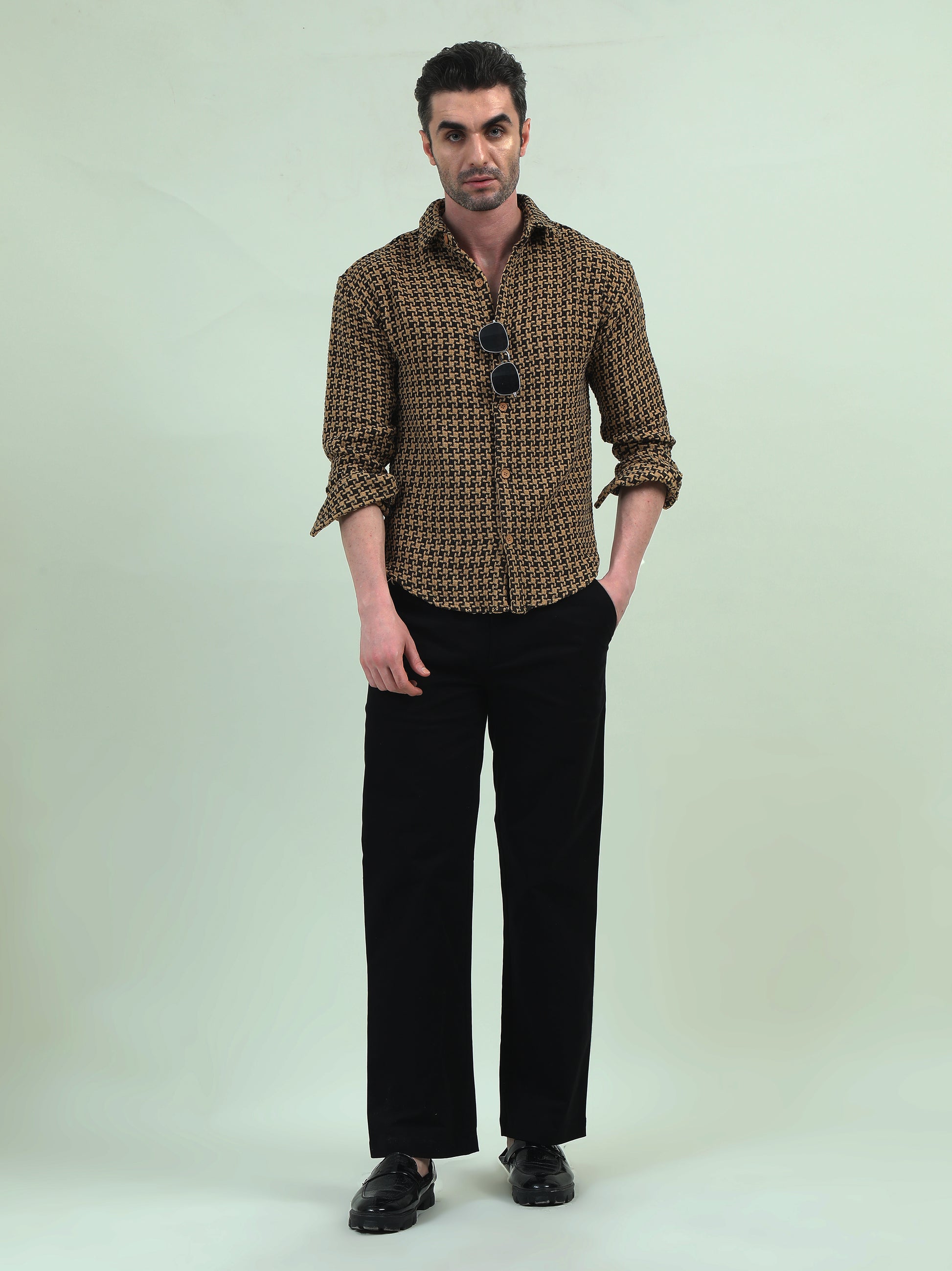 Cotton Jute Shirt – Textured Elegance with Everyday Comfort - D&K LUXUR