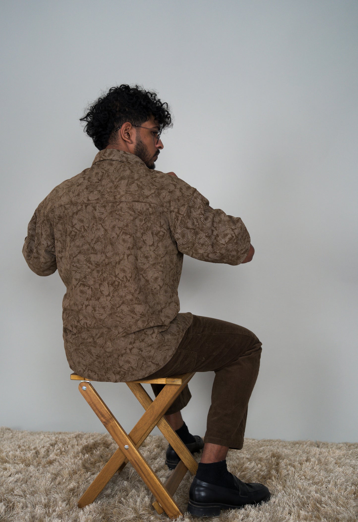 BROWN CORDUROY SHIRT