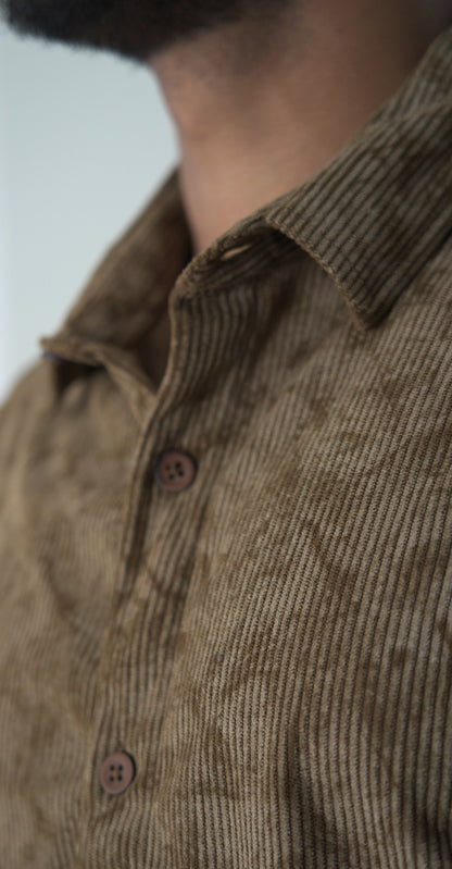 BROWN CORDUROY SHIRT