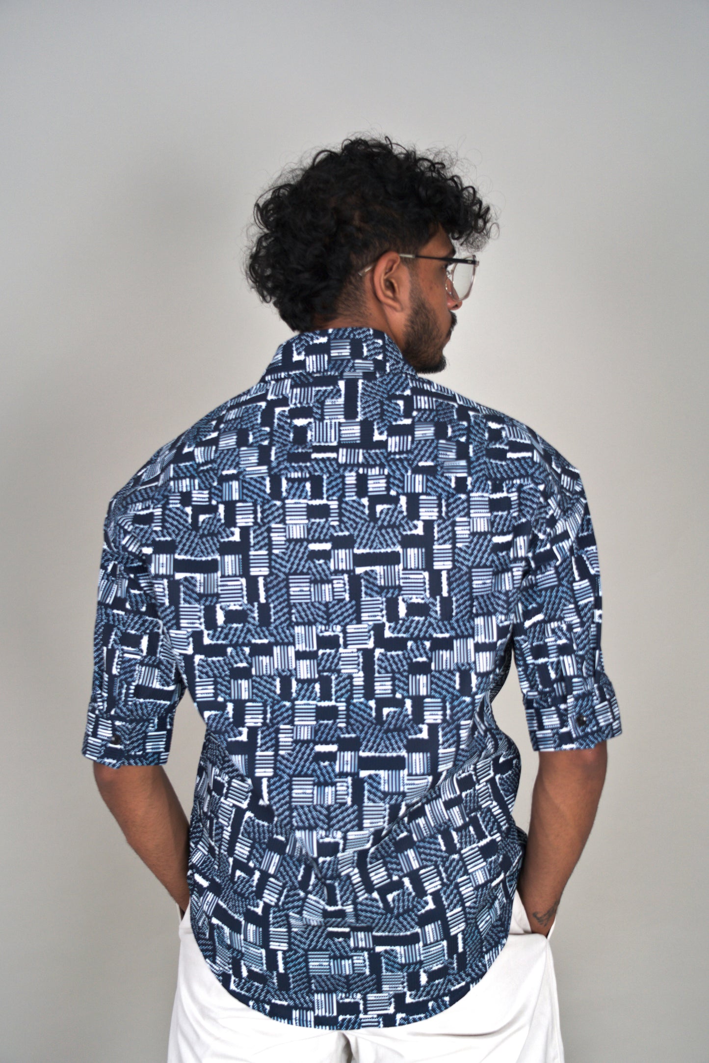 BLUE STACK JERSEY SHIRT