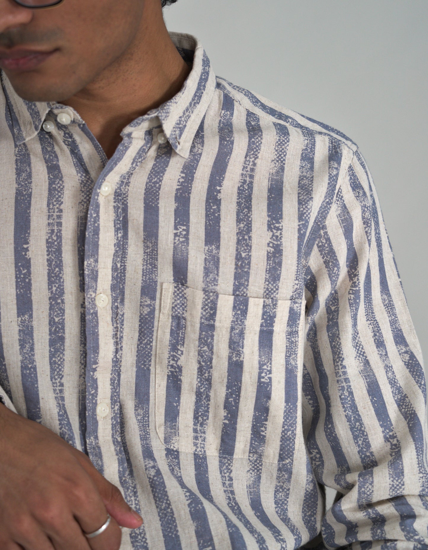 OXFORD STRIPPED COTTON SHIRT