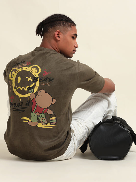 Teddy Back Print T-shirt